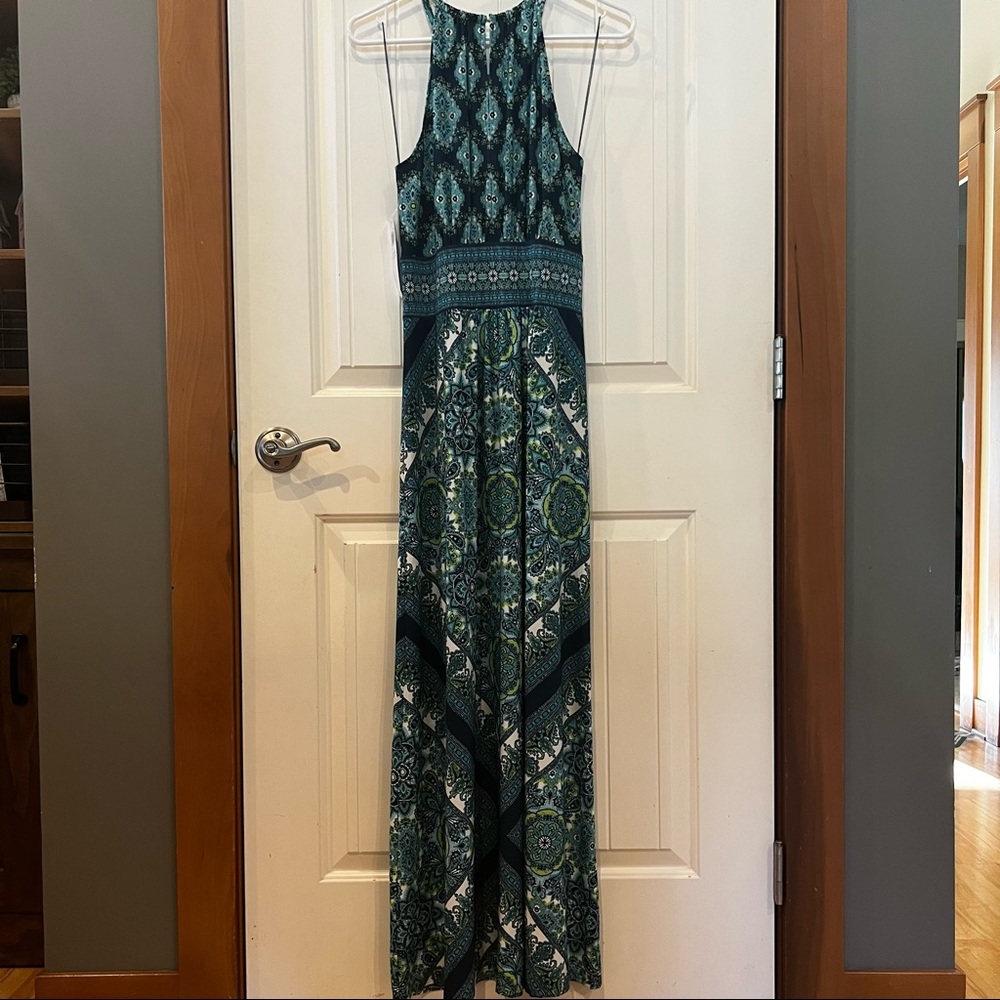 NWT London Times Halter Maxi Dress - Size 10